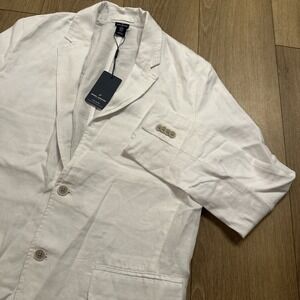 Daniel‎ Hechter White Linen Blend Jacket Sport Coat Men's Size Medium NEW